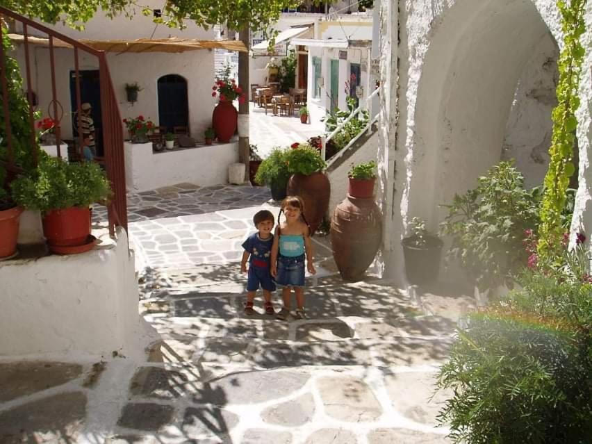 Traditional Family House, Ground Floor With Yard Koronos Exterior foto